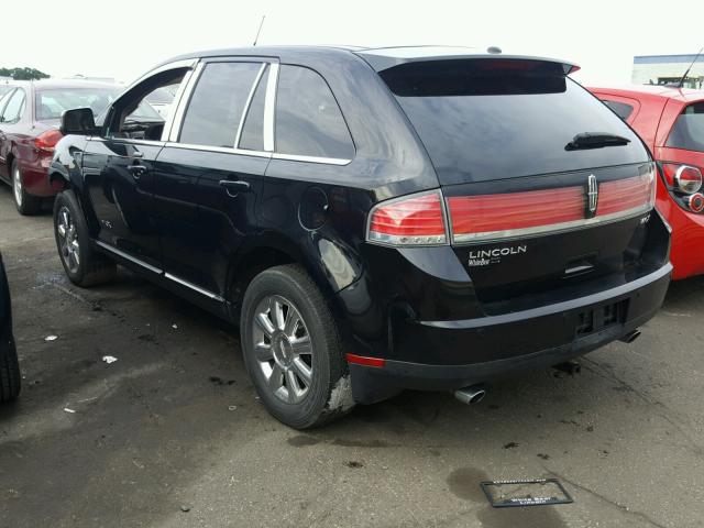 2LMDU68C98BJ15908 - 2008 LINCOLN MKX BLACK photo 3