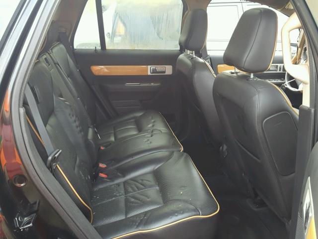 2LMDU68C98BJ15908 - 2008 LINCOLN MKX BLACK photo 6