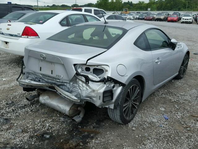 JF1ZNAA1XD1728873 - 2013 TOYOTA SCION FR-S ვერცხლისფერი ფოტო 4
