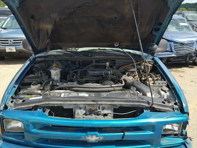 1GNCS13W1T2198942 - 1996 CHEVROLET BLAZER TEAL photo 7