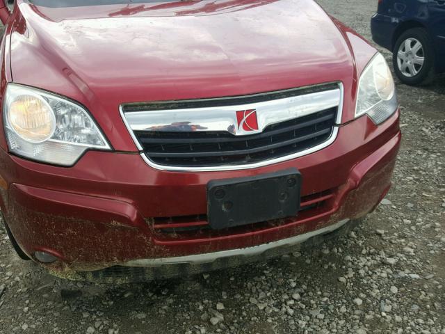 3GSALEE77AS583860 - 2010 SATURN VUE XR RED photo 9