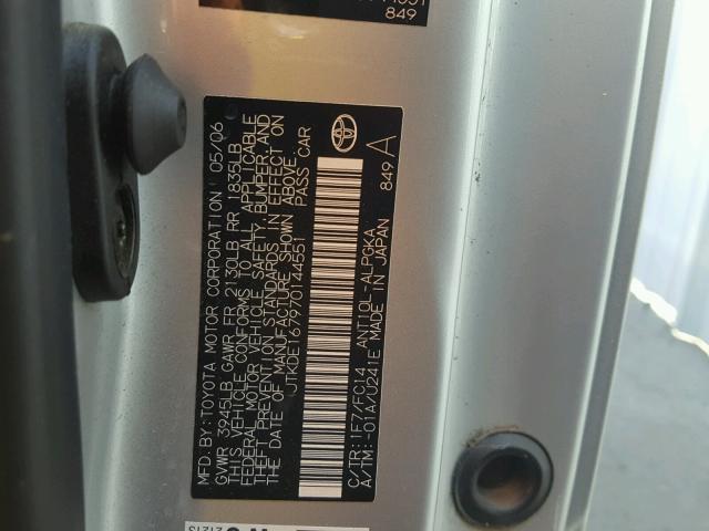 JTKDE167970144551 - 2007 TOYOTA SCION TC 银色 照片 10