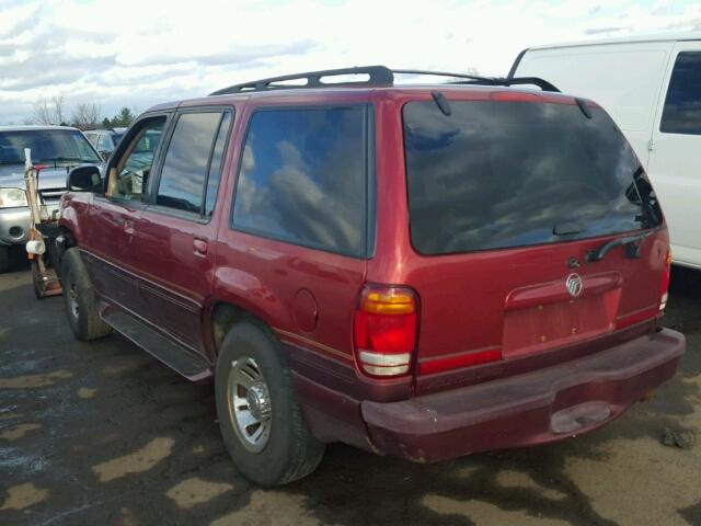 4M2ZU55P0WUJ47221 - 1998 MERCURY MOUNTAINEE RED photo 3