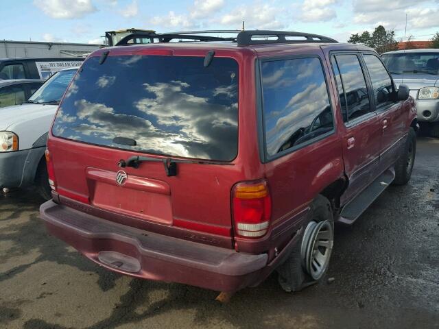 4M2ZU55P0WUJ47221 - 1998 MERCURY MOUNTAINEE RED photo 4