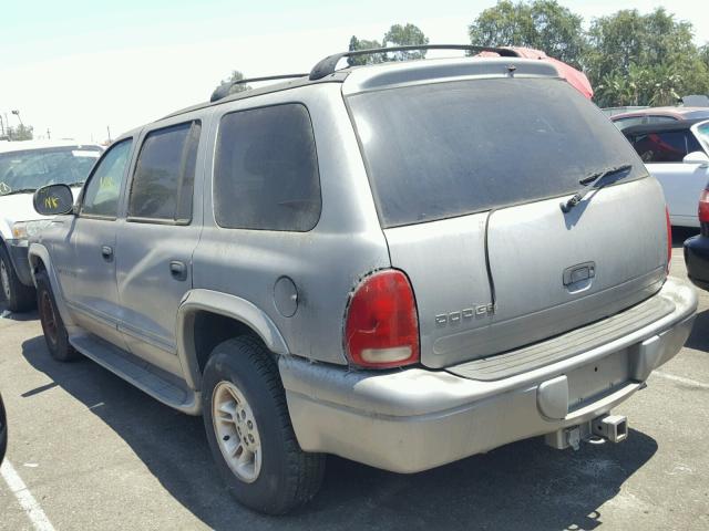 1B4HR28Y7YF215590 - 2000 DODGE DURANGO GRAY photo 3