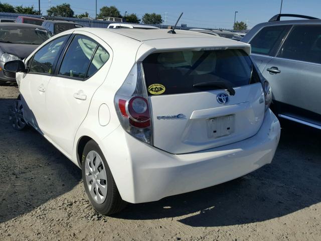 JTDKDTB34E1080846 - 2014 TOYOTA PRIUS C WHITE photo 3