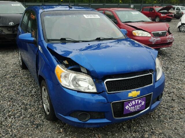 KL1TD66E89B395223 - 2009 CHEVROLET AVEO LS BLUE photo 1