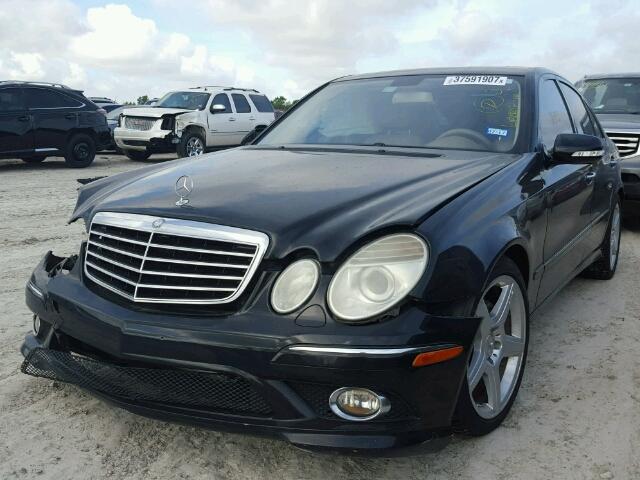 WDBUF56X09B407205 - 2009 MERCEDES-BENZ E 350 BLACK photo 2