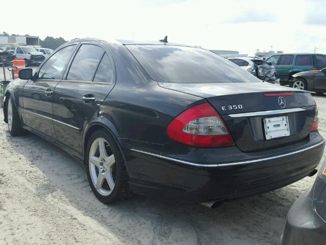 WDBUF56X09B407205 - 2009 MERCEDES-BENZ E 350 BLACK photo 3