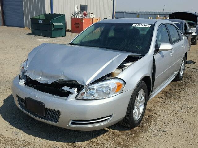 2G1WF5E30D1105004 - 2013 CHEVROLET IMPALA LS SILVER photo 2