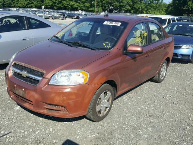 KL1TD5DE6BB215207 - 2011 CHEVROLET AVEO LS BROWN photo 2