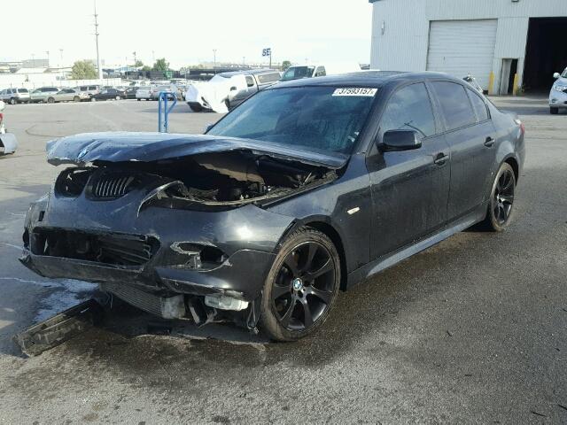 WBANW13568CZ71321 - 2008 BMW 535 I BLACK photo 2