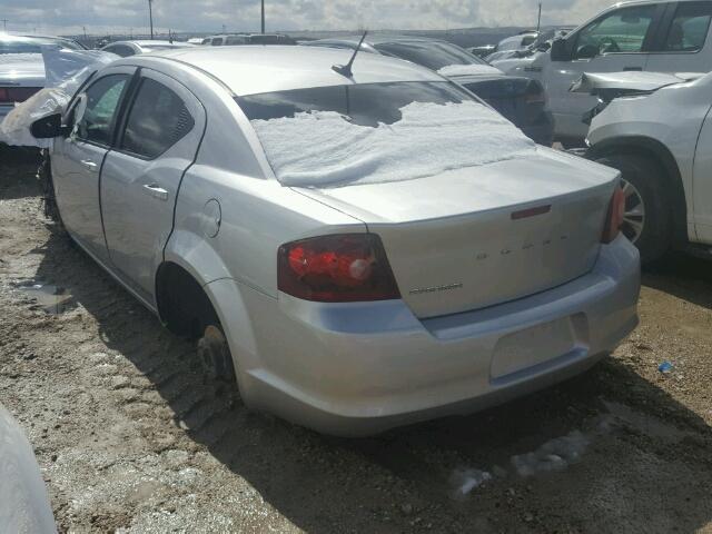 1B3BD4FB0BN579205 - 2011 DODGE AVENGER EX SILVER photo 3