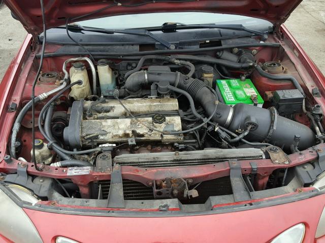 3FAKP1138XR121085 - 1999 FORD ESCORT ZX2 RED photo 7