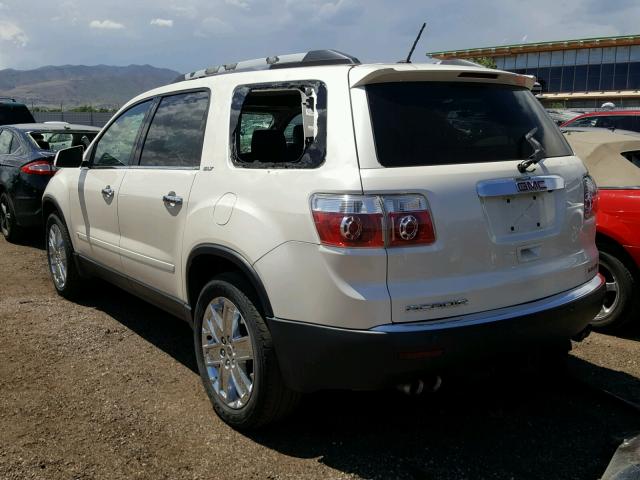 1GKLVNED5AJ113983 - 2010 GMC ACADIA SLT თეთრი ფოტო 3