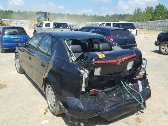 1G6DM577740185002 - 2004 CADILLAC CTS BLACK photo 3