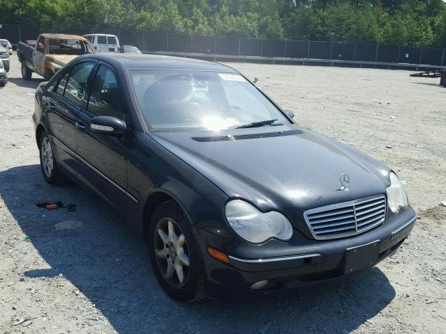 WDBRF81J23F419110 - 2003 MERCEDES-BENZ C 240 4MAT BLACK photo 1