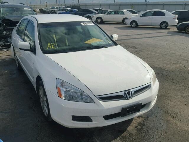 1HGCM66427A063962 - 2007 HONDA ACCORD SE WHITE photo 1