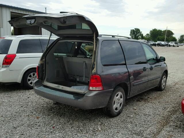 2FMZA51635BA17283 - 2005 FORD FREESTAR S GRAY photo 4