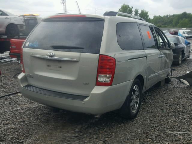 KNDMH4C76E6552164 - 2014 KIA SEDONA EX BEIGE photo 4