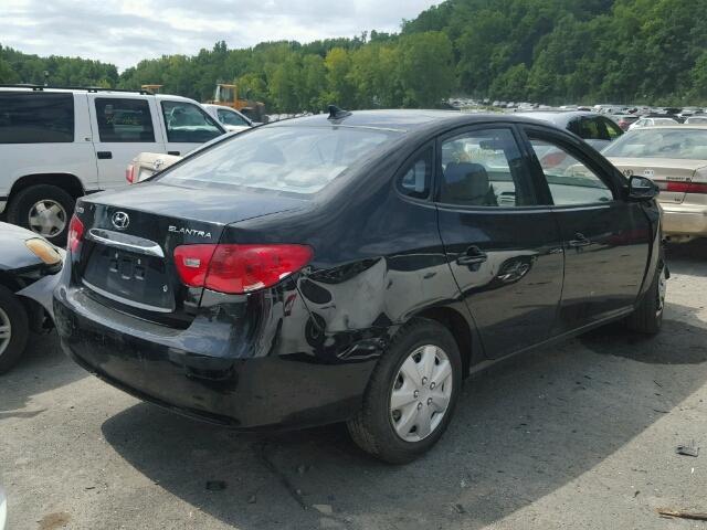 KMHDU4AD5AU128738 - 2010 HYUNDAI ELANTRA BL BLACK photo 4