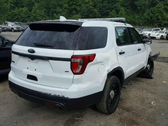 1FM5K8AR1HGD06781 - 2017 FORD EXPLORER P WHITE photo 4