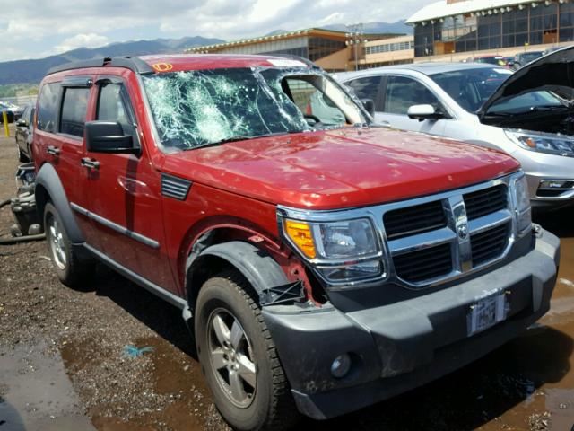 1D8GU28K77W636556 - 2007 DODGE NITRO SXT MAROON photo 1