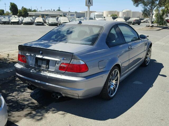 WBSBL93415PN63648 - 2005 BMW M3 GRAY photo 4