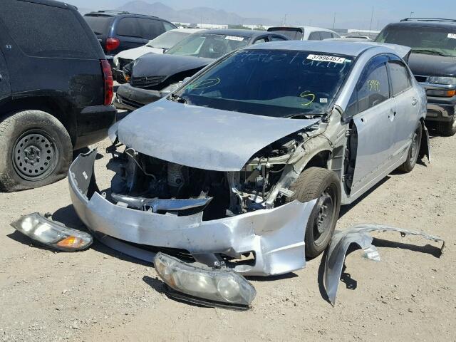 2HGFA1F50BH305174 - 2011 HONDA CIVIC LX SILVER photo 2