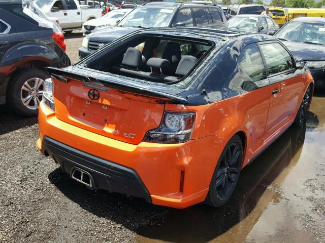 JTKJF5C76FJ005224 - 2015 TOYOTA SCION TC ORANGE photo 4