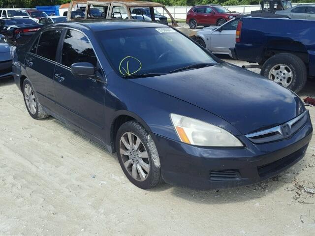 1HGCM66487A026396 - 2007 HONDA ACCORD SE GRAY photo 1