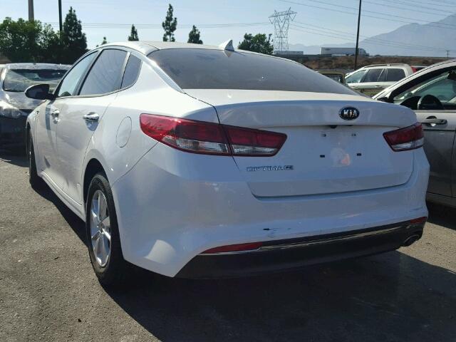 KNAGT4L3XH5179162 - 2017 KIA OPTIMA LX WHITE photo 3