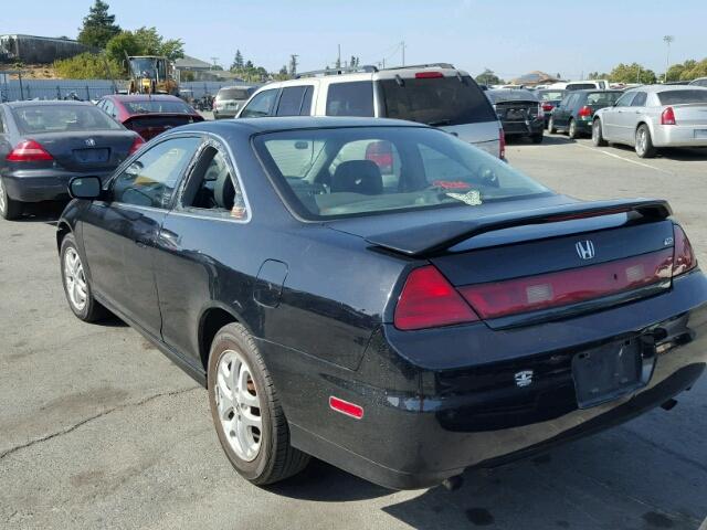 1HGCG22551A002708 - 2001 HONDA ACCORD BLACK photo 3