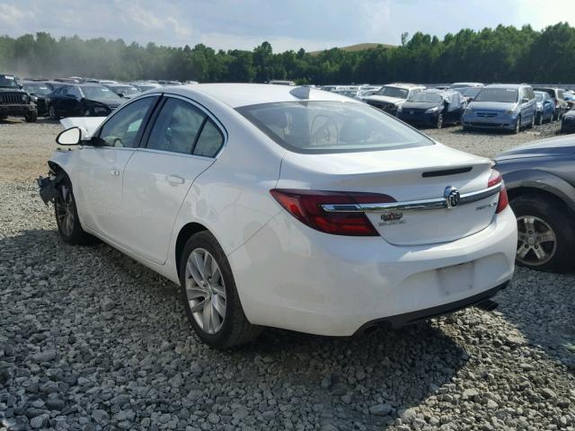 2G4GK5EX7G9108204 - 2016 BUICK REGAL WHITE photo 3