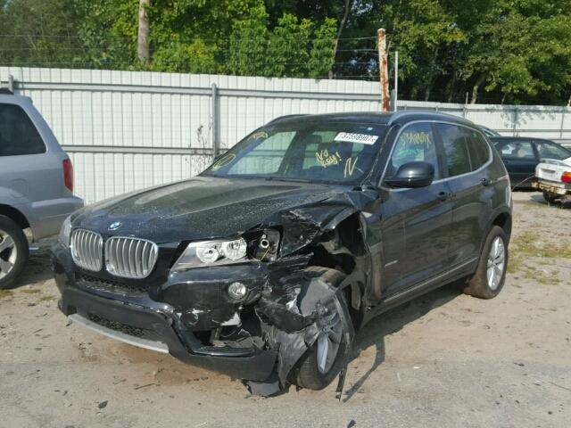 5UXWX9C55D0A16798 - 2013 BMW X3 XDRIVE2 Czarny zdjęcie 2
