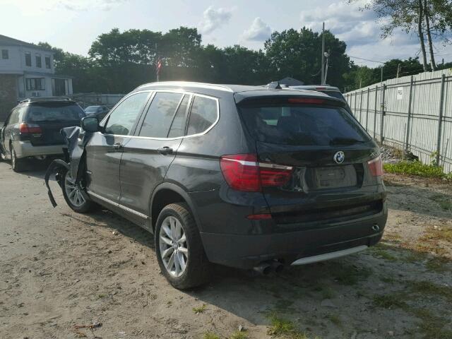 5UXWX9C55D0A16798 - 2013 BMW X3 XDRIVE2 Czarny zdjęcie 3
