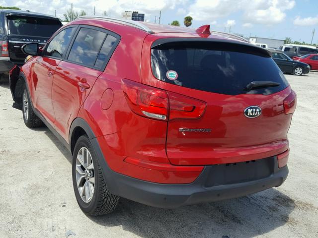 KNDPB3AC7E7600290 - 2014 KIA SPORTAGE B RED photo 3