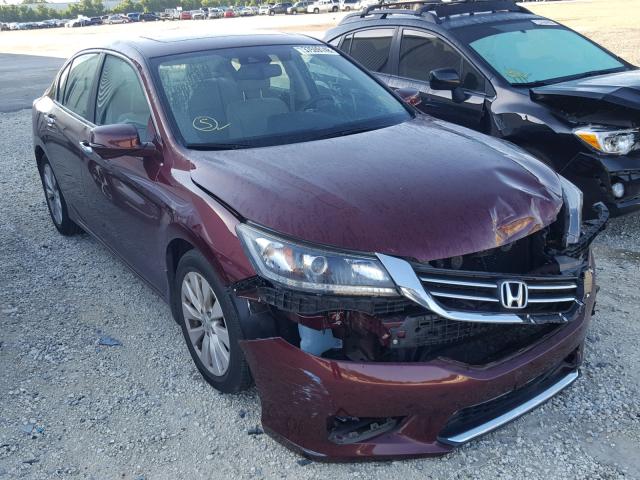 1HGCR2F8XEA164340 - 2014 HONDA ACCORD EXL RED photo 1