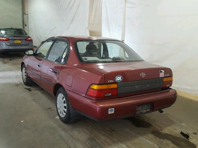 2T1AE09B4SC098484 - 1995 TOYOTA COROLLA LE RED photo 3