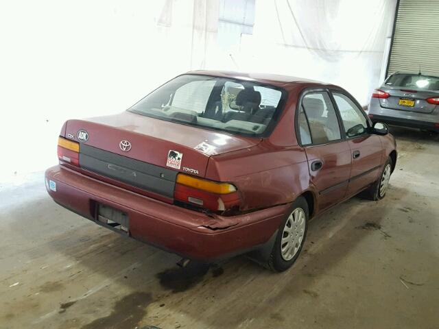 2T1AE09B4SC098484 - 1995 TOYOTA COROLLA LE RED photo 4