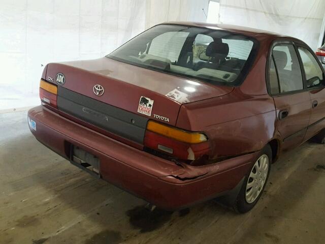 2T1AE09B4SC098484 - 1995 TOYOTA COROLLA LE RED photo 9