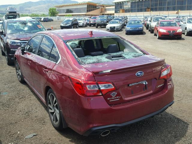 4S3BNAS67J3036396 - 2018 SUBARU LEGACY SPO RED photo 3