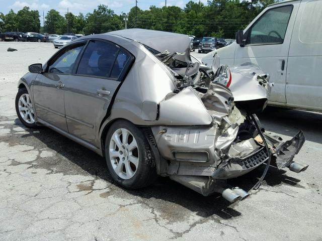 1N4BA41E97C831714 - 2007 NISSAN MAXIMA SE BEIGE photo 3