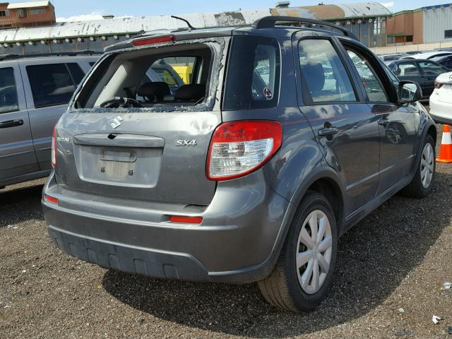 JS2YA5A30A6300082 - 2010 SUZUKI SX4 BASE GRAY photo 4