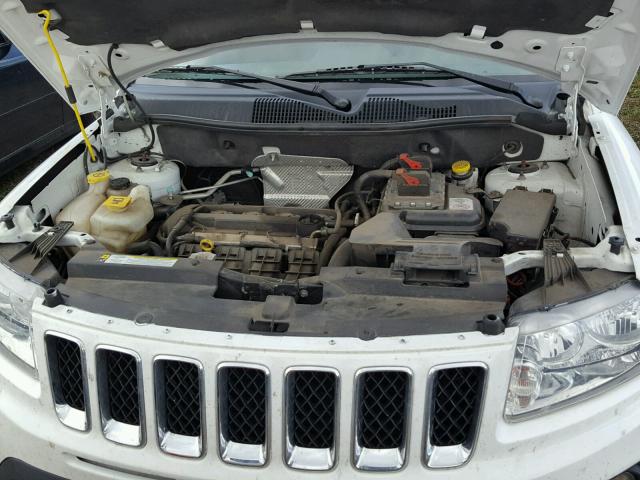 1C4NJCBA8CD632512 - 2012 JEEP COMPASS SP WHITE photo 7