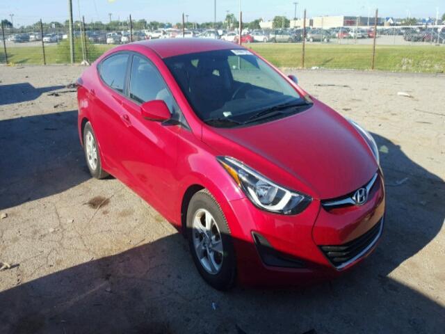 KMHDH4AE5EU169485 - 2014 HYUNDAI ELANTRA RED photo 1