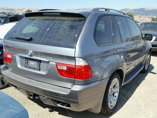 5UXFB53505LV10930 - 2005 BMW X5 4.4I GRAY photo 4