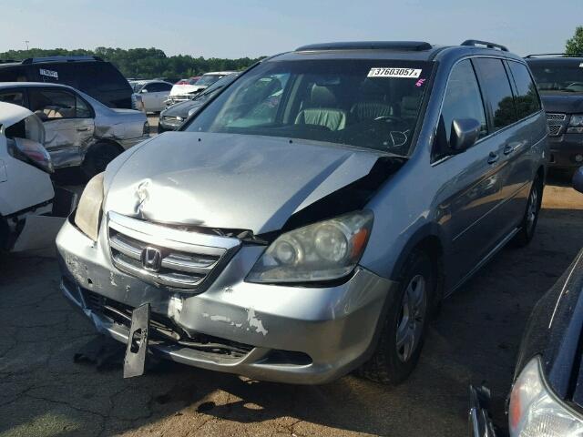 5FNRL38637B126227 - 2007 HONDA ODYSSEY EX SILVER photo 2