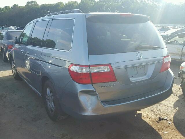 5FNRL38637B126227 - 2007 HONDA ODYSSEY EX SILVER photo 3