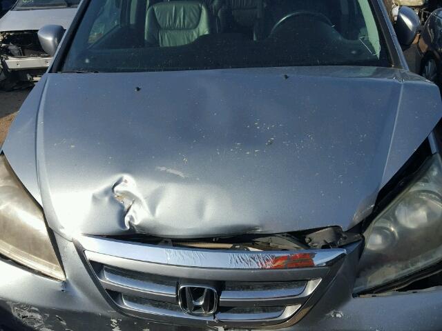 5FNRL38637B126227 - 2007 HONDA ODYSSEY EX SILVER photo 7